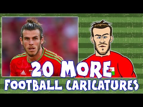 Top 20 Football Caricatures - Part 2! (Football Cartoons)
