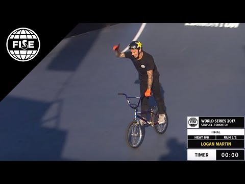 Logan Martin: 2nd Final UCI BMX Freestyle Park World Cup - FISE World Series Edmonton 2017
