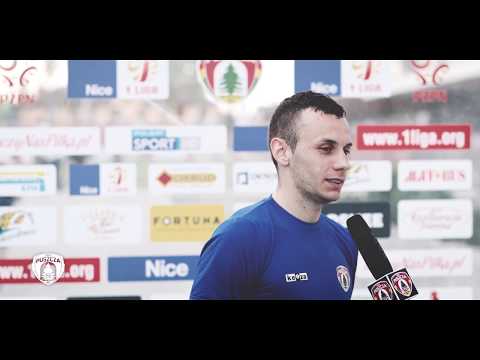 Mateusz Bartków po bramce dającej komplet punktów (25.04.2018r.)