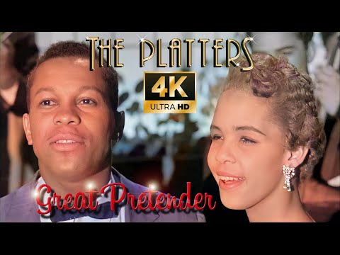 THE PLATTERS - Great Pretender -- 4K Colorized 2021 [1956] AI restored