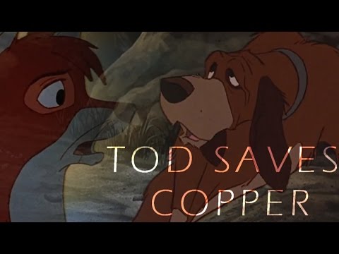 The Fox and the Hound - Tod saves Copper from Bear HD