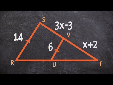 Using similar triangles to find the measure of x