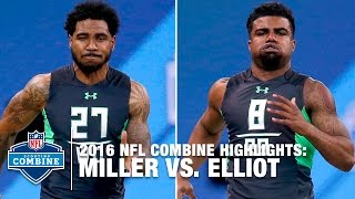 Ezekiel Elliott vs. Braxton Miller | 2016 NFL Combine Face Off
