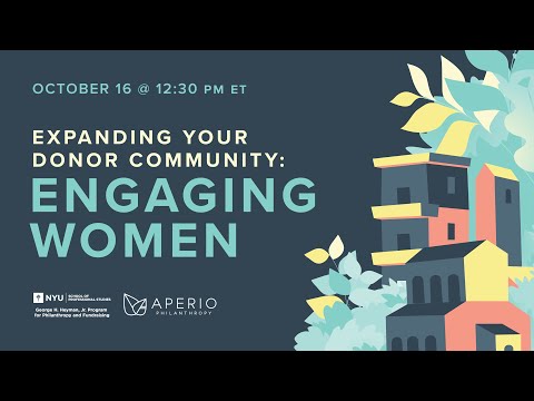 Expanding your donor community: Engaging women