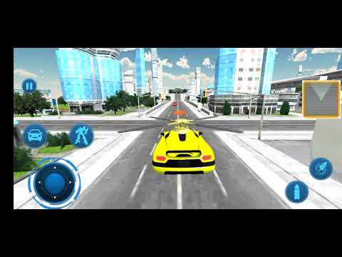 Us Police Flying Helicopter Car Oyunu - Helikoptere Dönüşen Araba Robot Car Transform Araba Oyunu