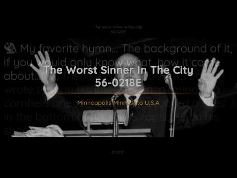 56-0218E The Worst Sinner In The City | William Branham
