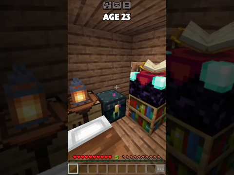 EPIC: Minecraft's Tiniest Bases at Every Age!! #shorts