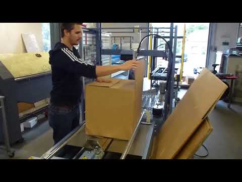 Nr. 131: Höhenverstellbare Verpackungsstation F 105 + XL 461 in Sonderbreite