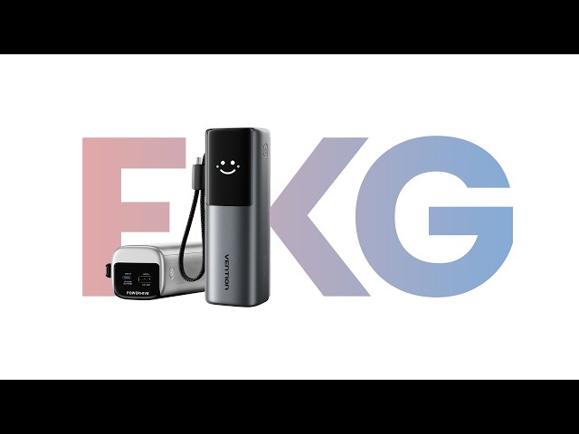 Vention FKGH0 Power Bank 27000mAh 200W con Pantalla TFT y Carga Rápida PD3.1 USB-C/A Gris video