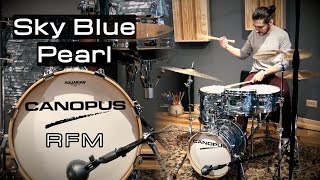 Video thumbnail for GREAT tiny kit! - CANOPUS R.F.M. - Sky Blue Pearl by Steve Maxwell Drums