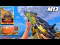 I BUILD MOST POWERFUL & STABLE M13 GUNSMITH | SOLO VS SQUAD | CODM BR GAMEPLAY!