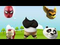 Wrong Heads Superheroes Iron Man Spiderman Kung Fu Panda Ratchet