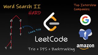 YouTube video 'Leetcode #212: Word Search II (DFS + Bactracking + Trie) | Code Explained'