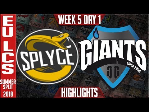 SPY vs GIA Highlights | EU LCS Summer Week 5 Day 1 | Splyce vs Giants W5D1 Highlights