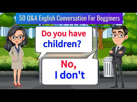 50 Easy Q&A English Conversation For Begginers | English Speaking & Listening Practice