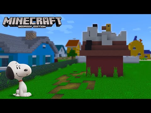 Build Snoopy 🦴 Doghouse / Minecraft Xbox Tutorial
