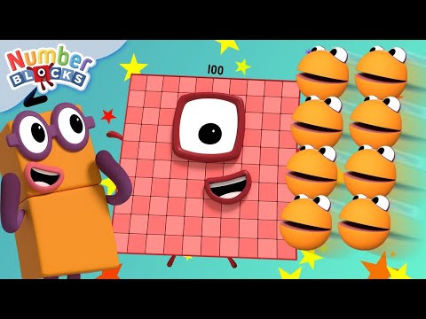 Apprendre à compter jusqu'à 100 en Anglais | Compter sur Numberblobs | Numberblocks en français