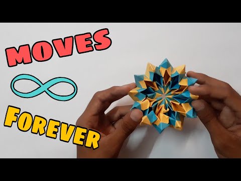 How To Make Paper MOVING FIREWORKS | Moving Flexagon - origami Easy & quick