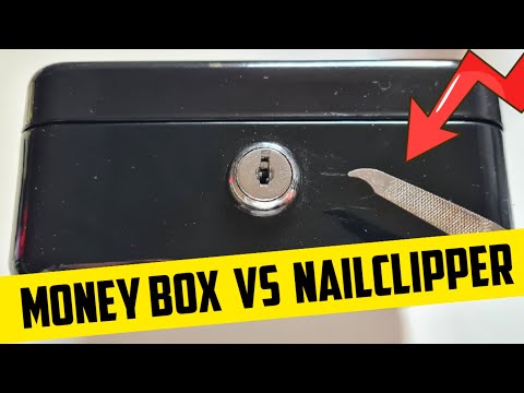 [24] Open Money/Cash Box With A Nailclipper