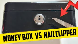 [24] Open Money/Cash Box With A Nailclipper