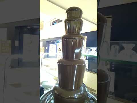 Chocolate fountain in prabhatam mall dhanbad | #shorts #chocolatefountain #chocolate