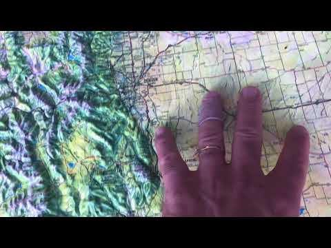 A raised relief map