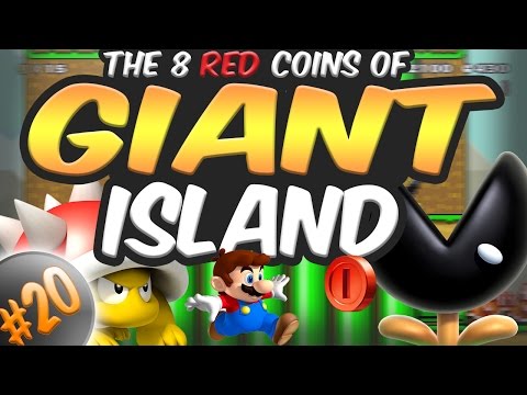 The 8 Red Coins Of GIANT Island | Super Mario Maker #20