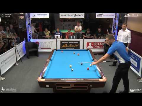Stuttgart Open 2014, No. 18 1/8 Final Nico Ottermann vs. Joshua Filler, 10-Ball, Pool-Billard