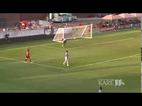 Minnesota United's Goalkeeper throws the ball into his own net