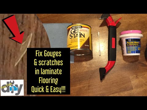 Laminate Floor Fix Scratches and Gouges (quick and...