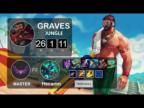 Jungle Graves vs Hecarim - LOL EUW Master Season 12 Patch 12.3