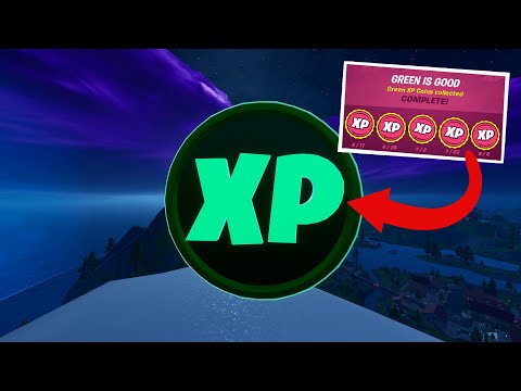 *ALL* 40 GREEN XP COIN LOCATIONS (Week 1-8)! Green is Good Punch Card Complete [Fortnite Season 3]
