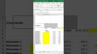 Excel Shortcuts - 0001 - Ganze Spalte und Zeile markieren #Shorts