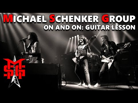 MICHAEL SCHENKER GROUP On and On Easy Guitar Lesson (the riffs only)
