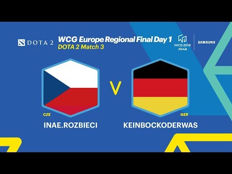WCG 2019 Xi’an, European Regional Final - DOTA 2, 3R, Czech Rep. vs Germany (ENG)