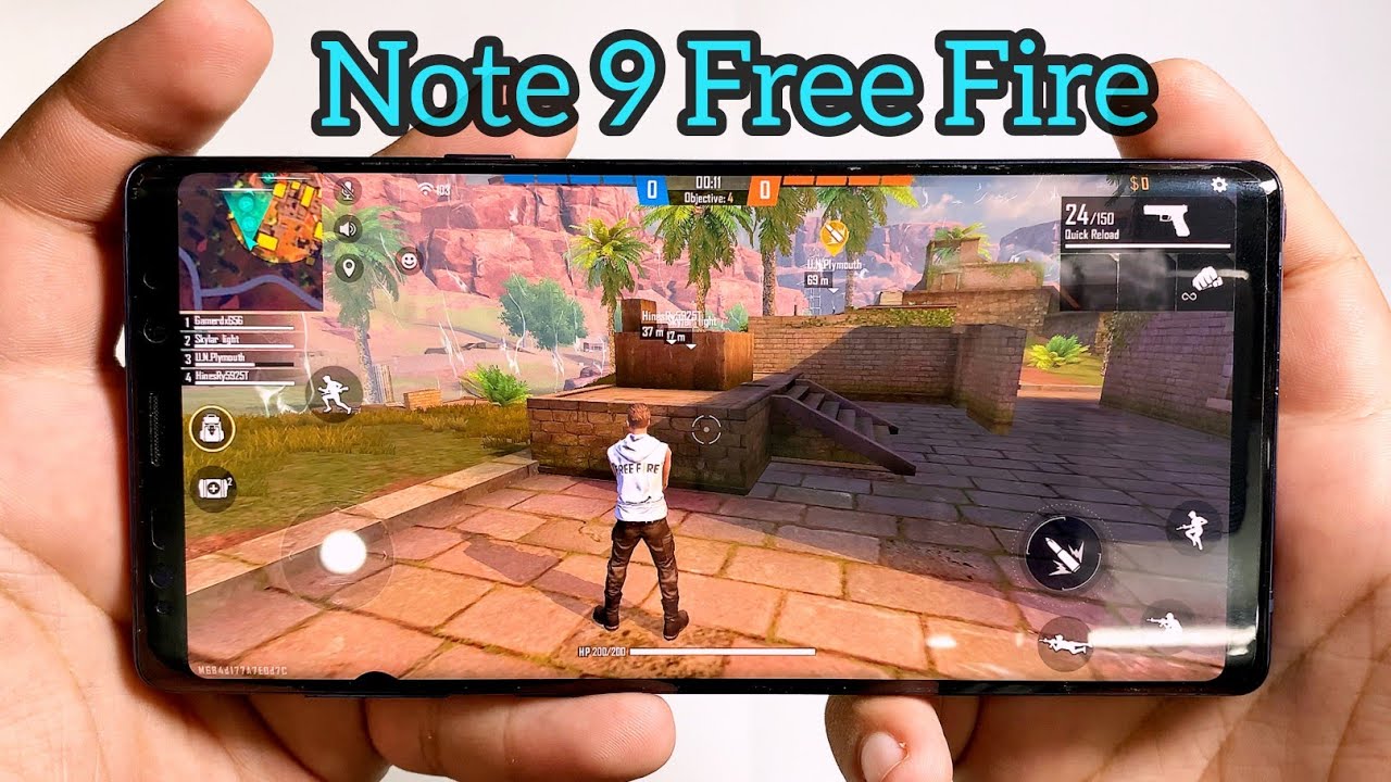 Samsung Galaxy Note 9 FreeFire | Gameplay Test Free Fire