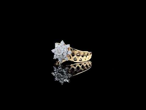 Buy Diamond Flower Engagement Ring Blossom Diamond Ring ,petals Diamond  Ring Flower Shaped Gold Ring, Petals Gold Ring, Online in India - Etsy