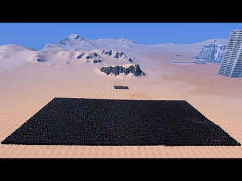 100 THANOS vs 40000 LASER KNIGHTS - Ultimate Epic Battle Simulator UEBS