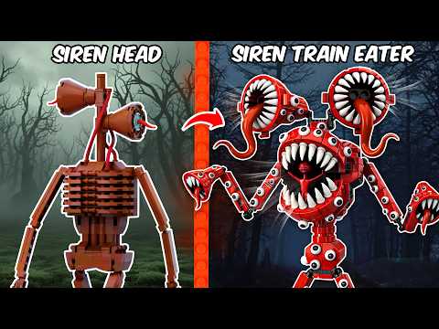 Building a LEGO Fusion of Siren Head and Train-Themed Character | AM Bricks Galaxy