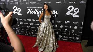 Alyssa Alize on the red carpet at the closing night of the 2026 HollyShorts Film Festival