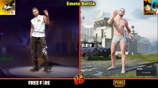 FREE FIRE VS PUBG EMOTE BATTLE - Who Will Win🔥Satisfying Video