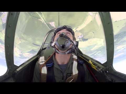 UK Red Bull pilots take a spin in a Spitfire ahead of Ascot race