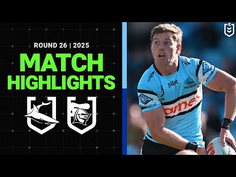 NRL Highlights | 2025 NRL Match Highlights | Sharks v Knights | Round 26