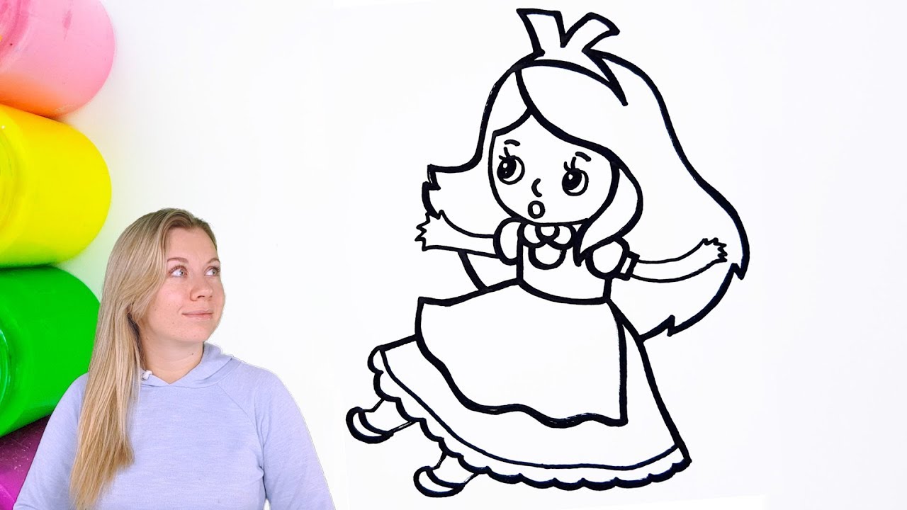 How to Color Alice in Wonderland