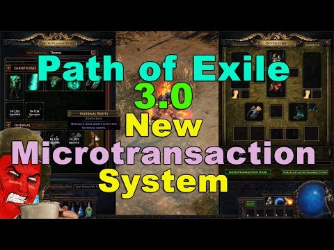 New Microtransaction System in Path of Exile 3.0 (Fall of Oriath Beta)