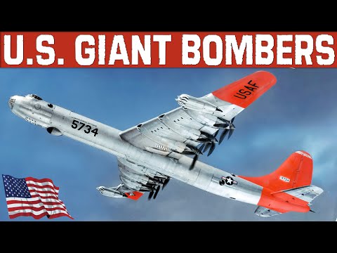 American Giant Bombers, The Evolution. From The XB-15 To The B-52,  B-36, And More | Rare Footage