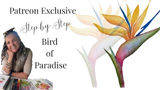 Painting Paradise: A Colorful Bird-of-Paradise