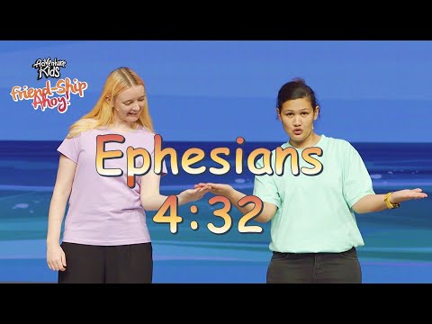 Cubby House Memory Verse for Preschoolers • August • EPHESIANS 4:32 • Adventure Kids