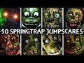 50 SPRINGTRAP JUMPSCARES FNAF Fangame