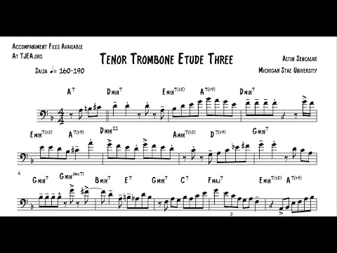 2019/2020 TMEA All State Jazz Trombone Etude #3